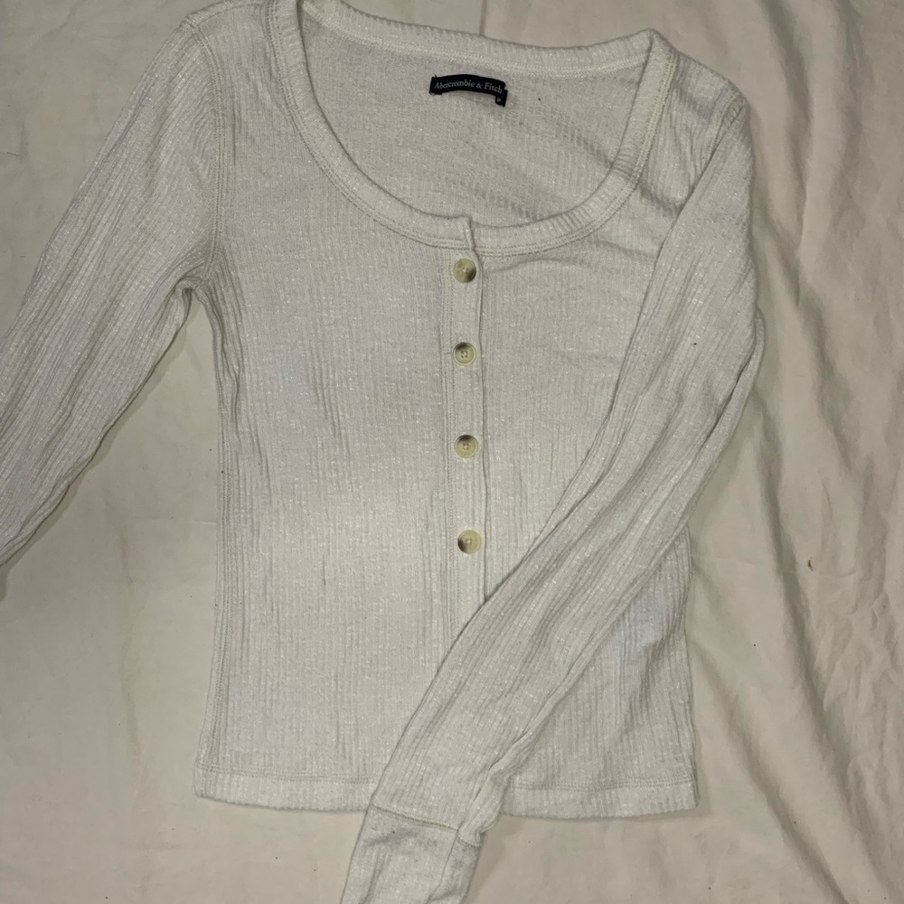 White Abercrombie Long Sleeve